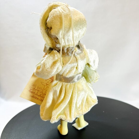 Kurt Adler Jocelyn Mostrom Porcelain Doll Fleur de Lis Winter Hanging Ornament - Picture 5 of 10